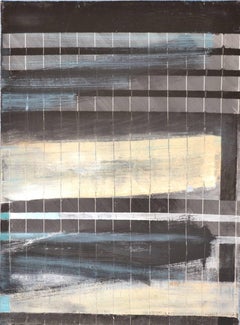 Broken Grid: Mixed Media Contemporary Painting by Peter Rossiter