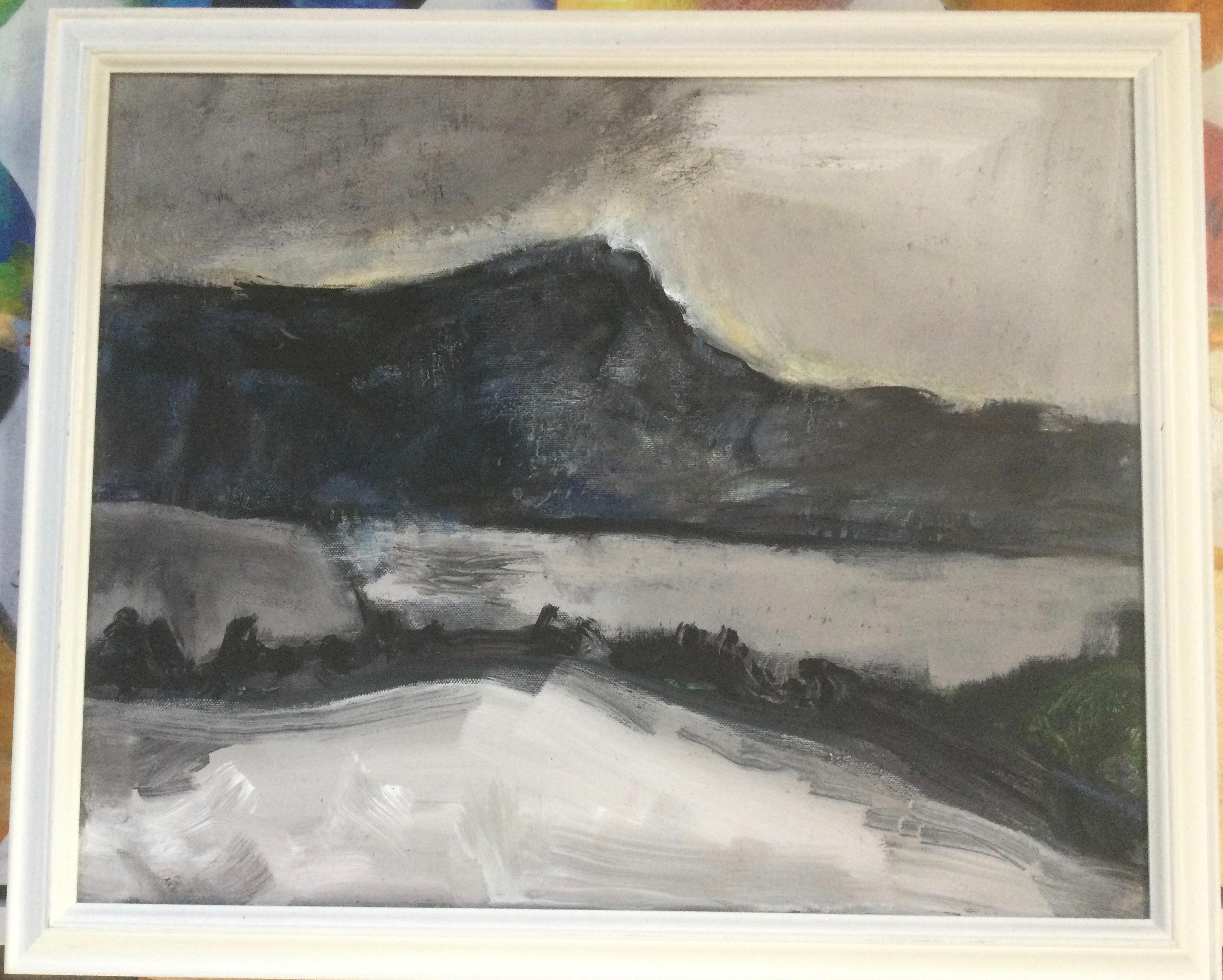 Contemporary Welsh abstract expressionist landscape

Oil on canvas
Framed