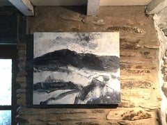 Croesor Valley. Contemporary Welsh Abstract Expressionist Landscape Painting
