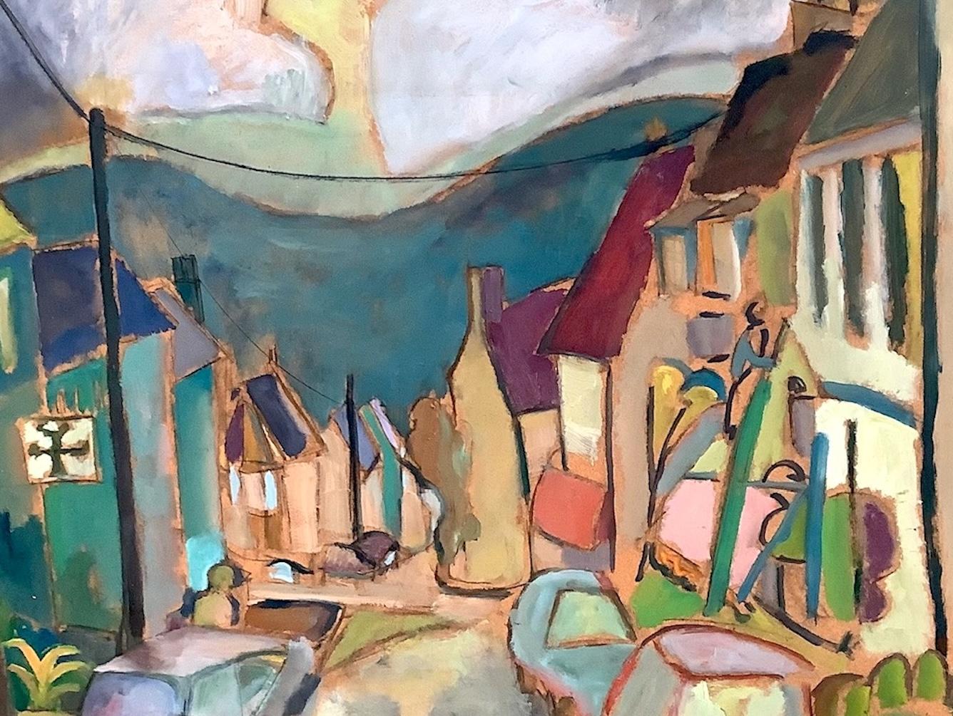 Newport, Pembrokeshire. Peinture à l'huile contemporaine d'un paysage gallois - Painting de Peter Rossiter