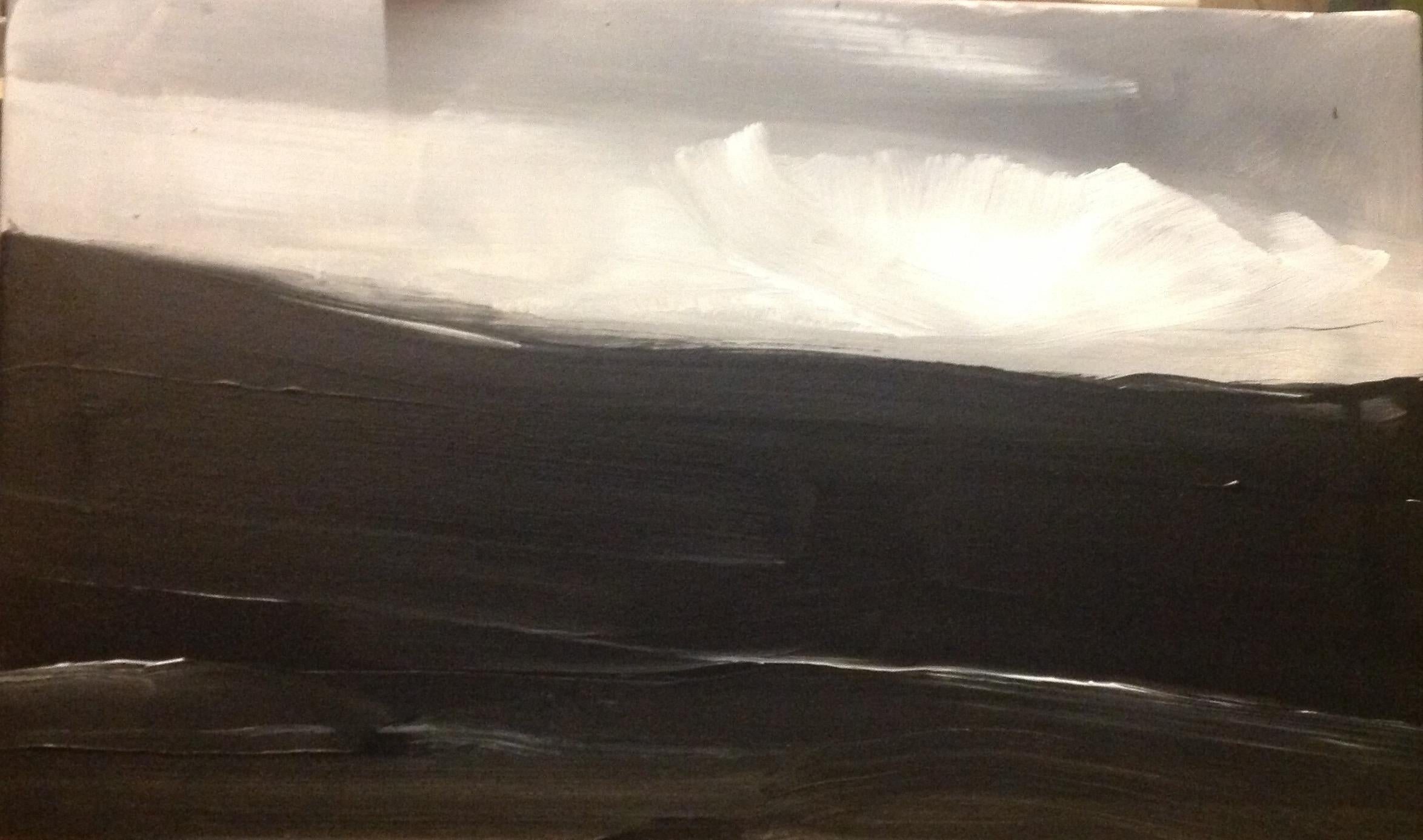 Sliver of Light. Contemporary Abstract Expressionist Painting For Sale 1