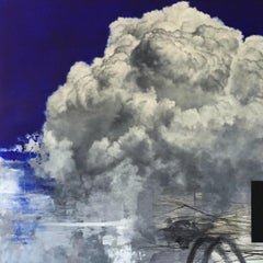 Abstract Skyscape Cloud Painting "Suspension (East Sky) VIII"
