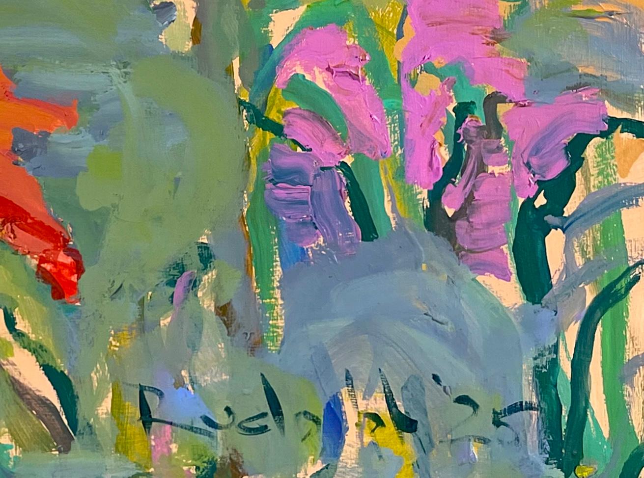 Tournesols d'été - Contemporain Painting par Peter Rudolph