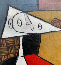 Abstract Figurative Cubism Painting