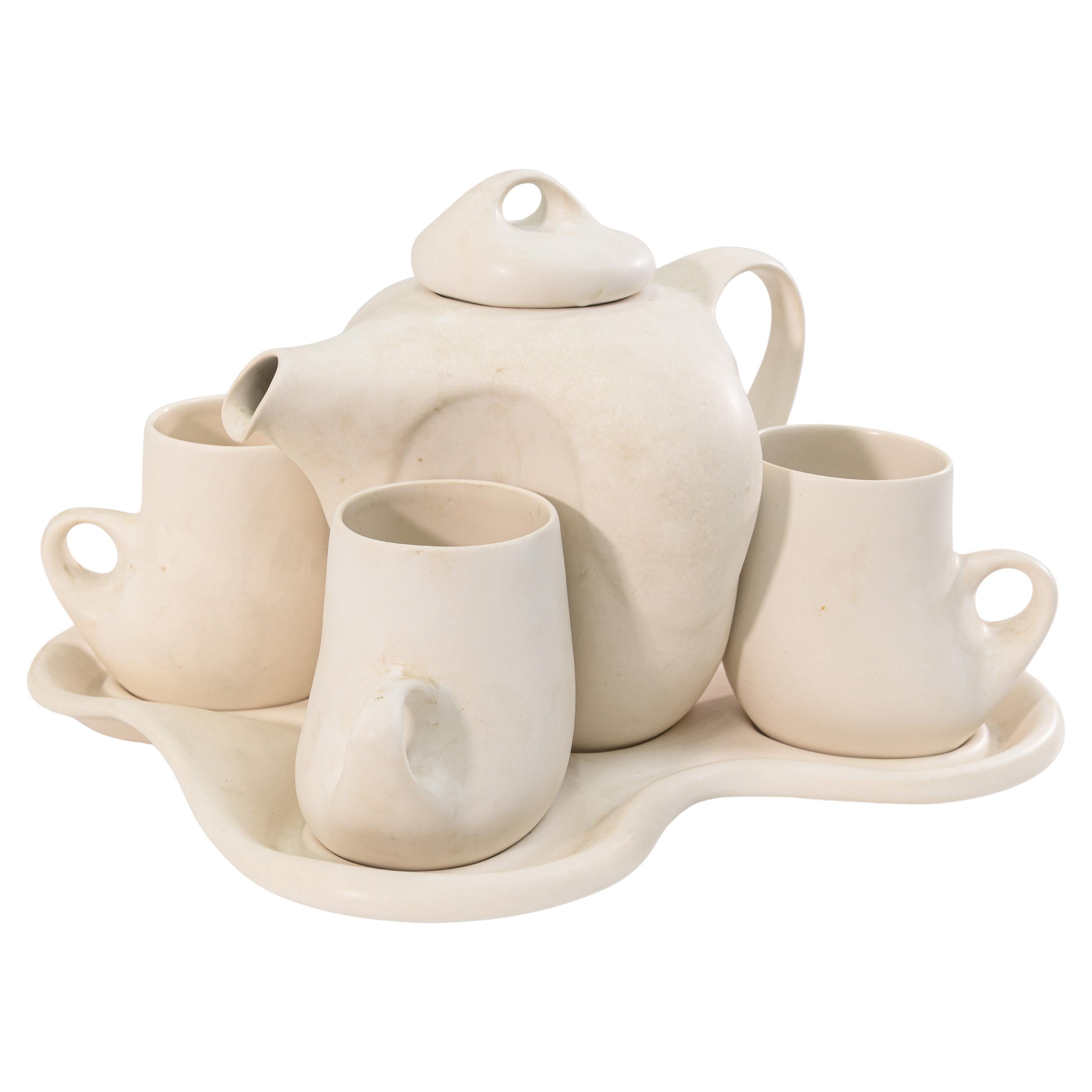 Peter Saenger Design II (Captain Picard
s Tea Set) c. 1970s Signed Porcelain For Sale