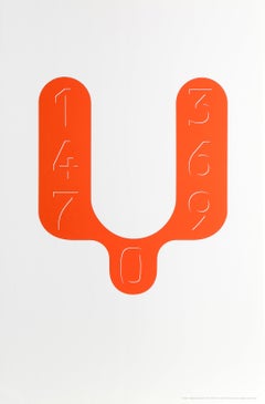 La lettera V, serigrafia Pop Art di Peter Saville