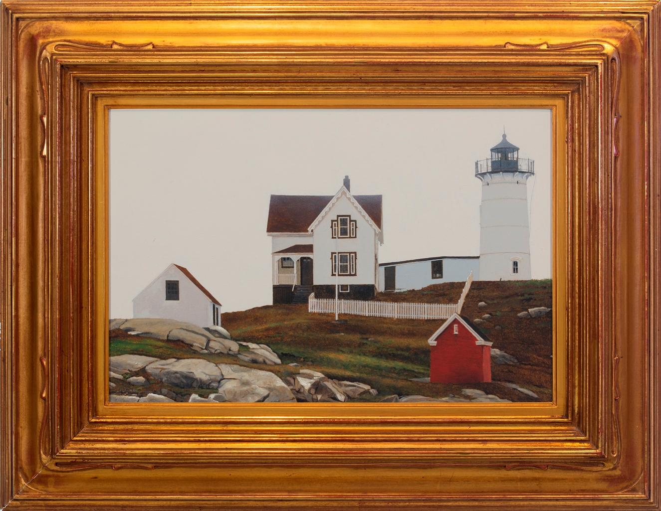 Peter Sculthorpe Landscape Painting - "Cape Neddick Light (York, Maine)"