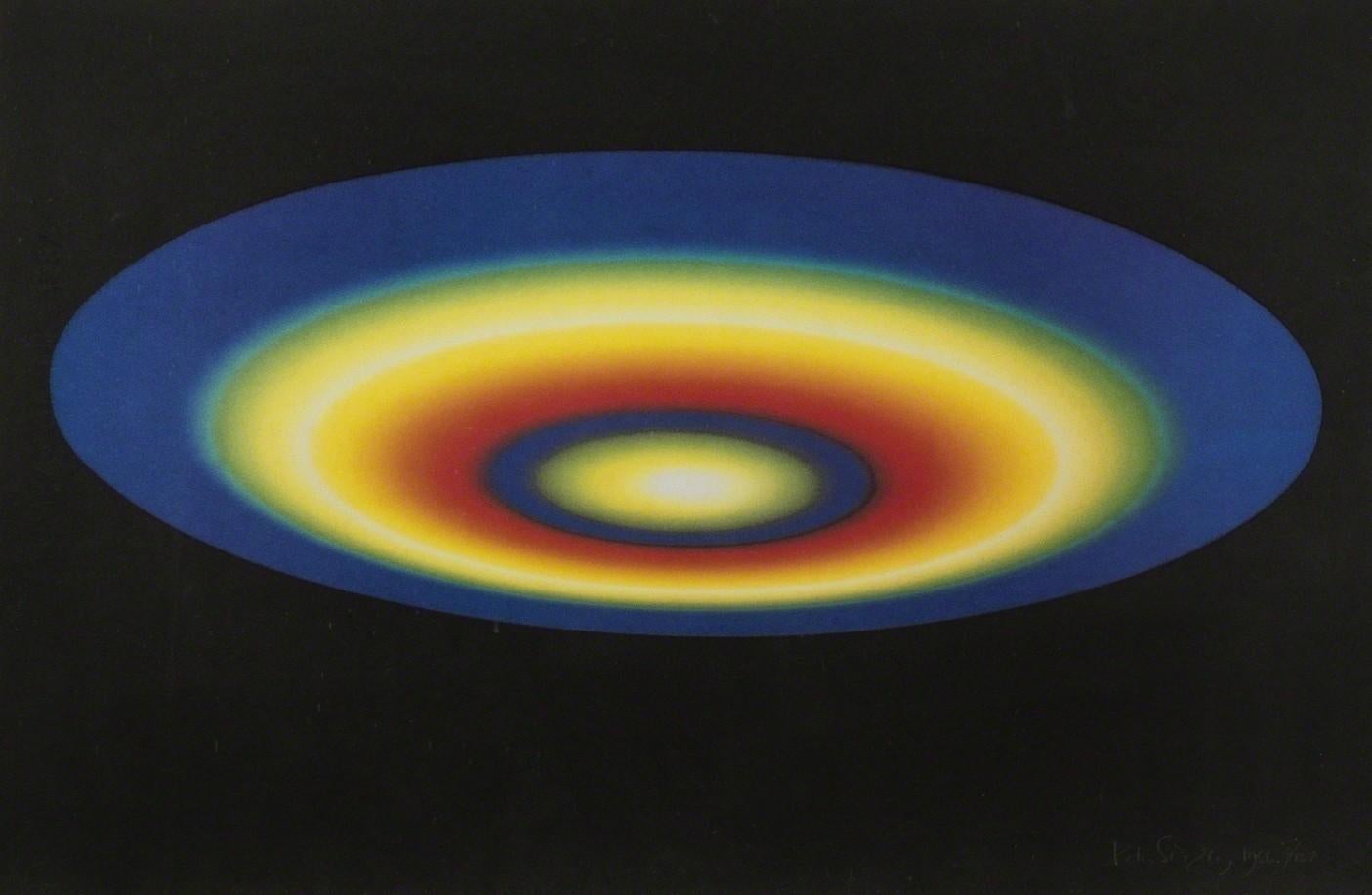 Peter Sedgley Abstract Print – Yang, 1986