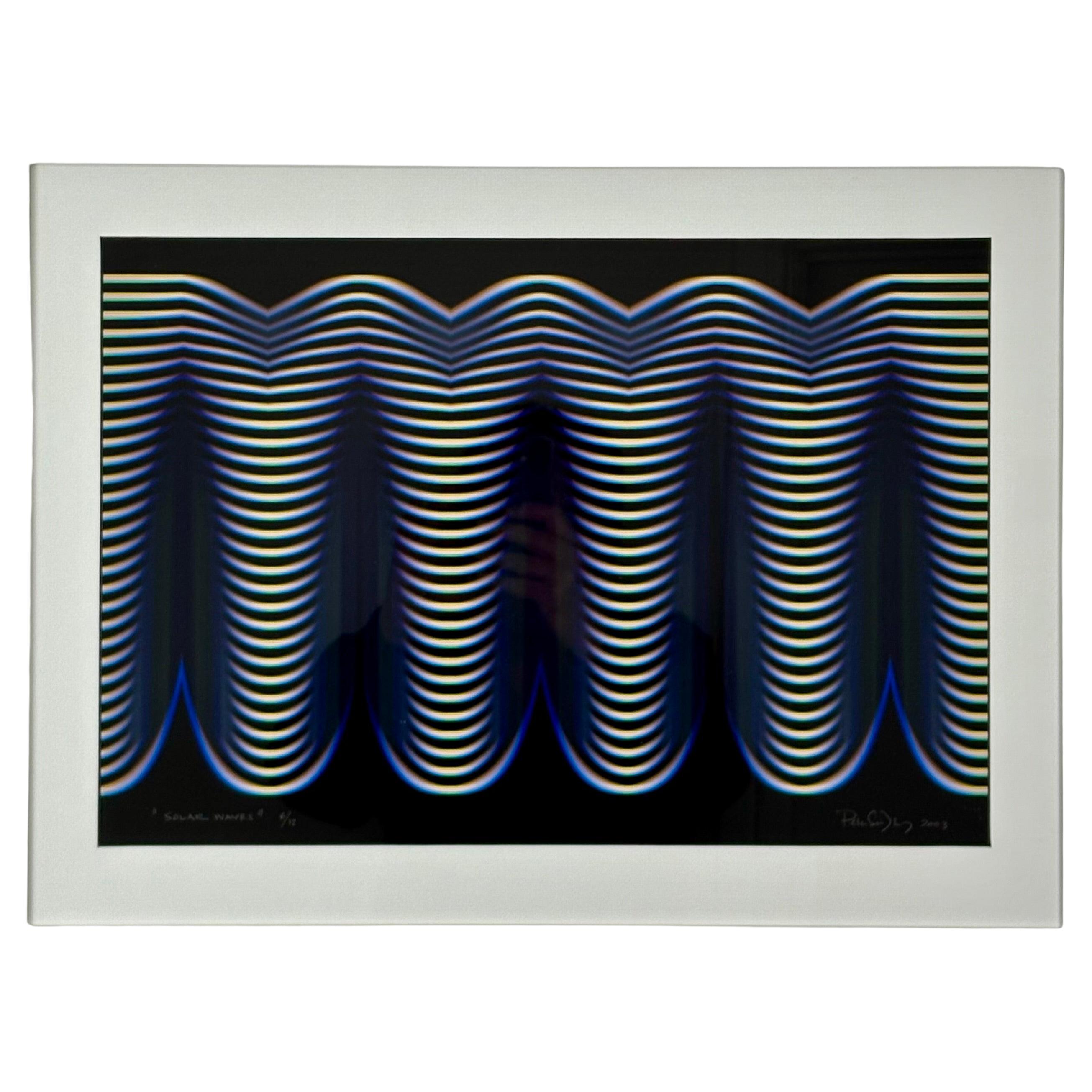 Peter Sedgley, British (b.1930) "Solar Waves',  signed, dated and numbered 6/12 For Sale
