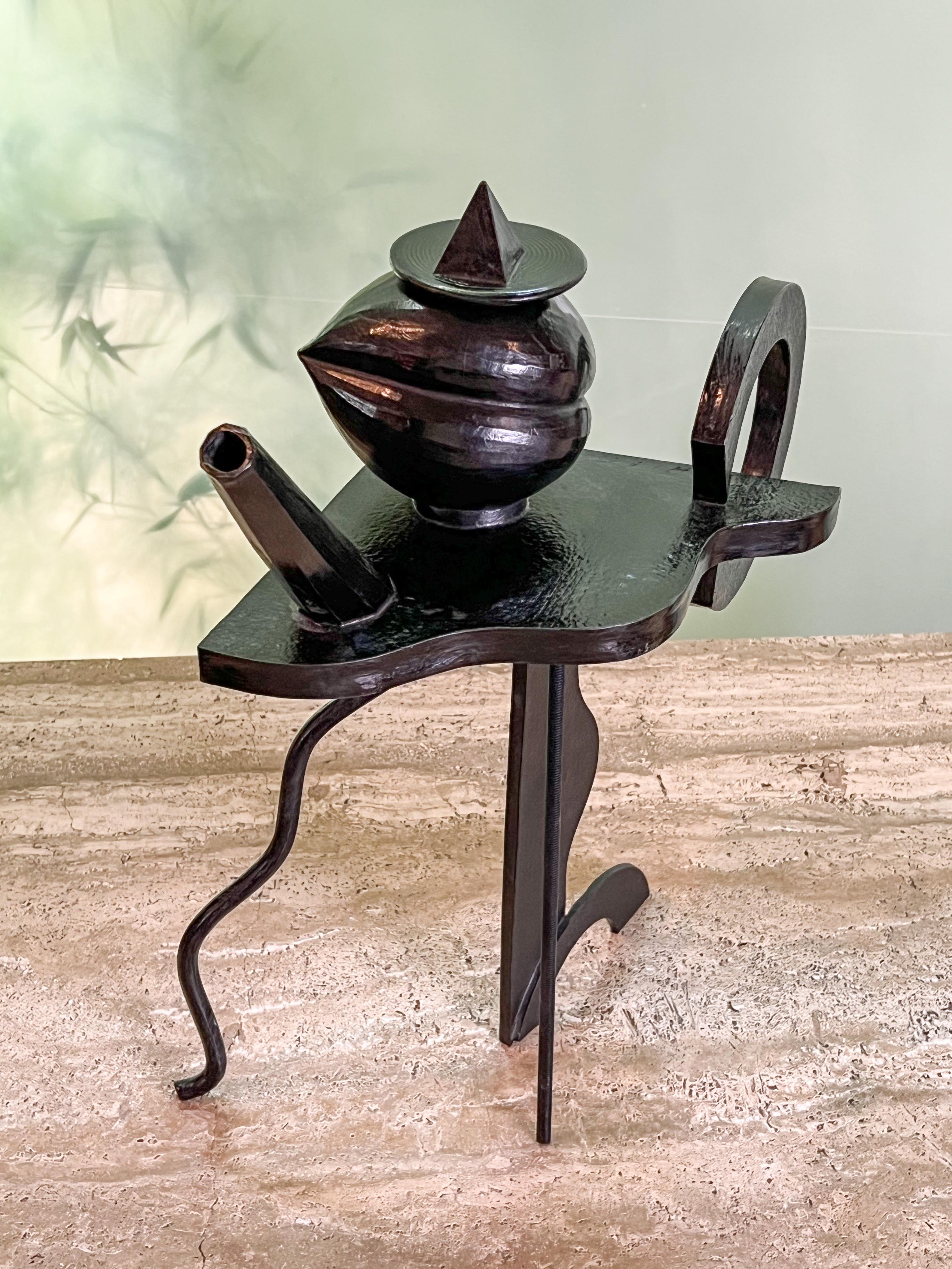 Peter Shire Bronze Teapot, 1982 For Sale 12