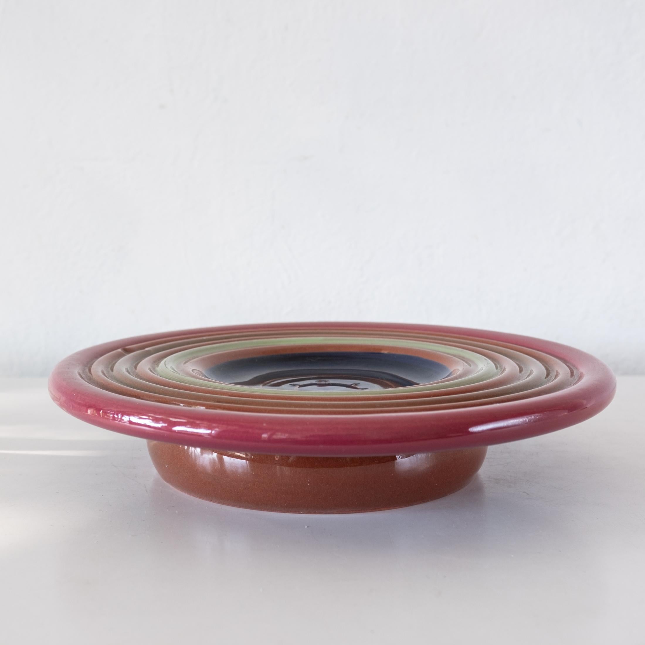 Post-Modern Peter Shire Ceramic EXP Pottery 1997 Compote Bowl For Sale