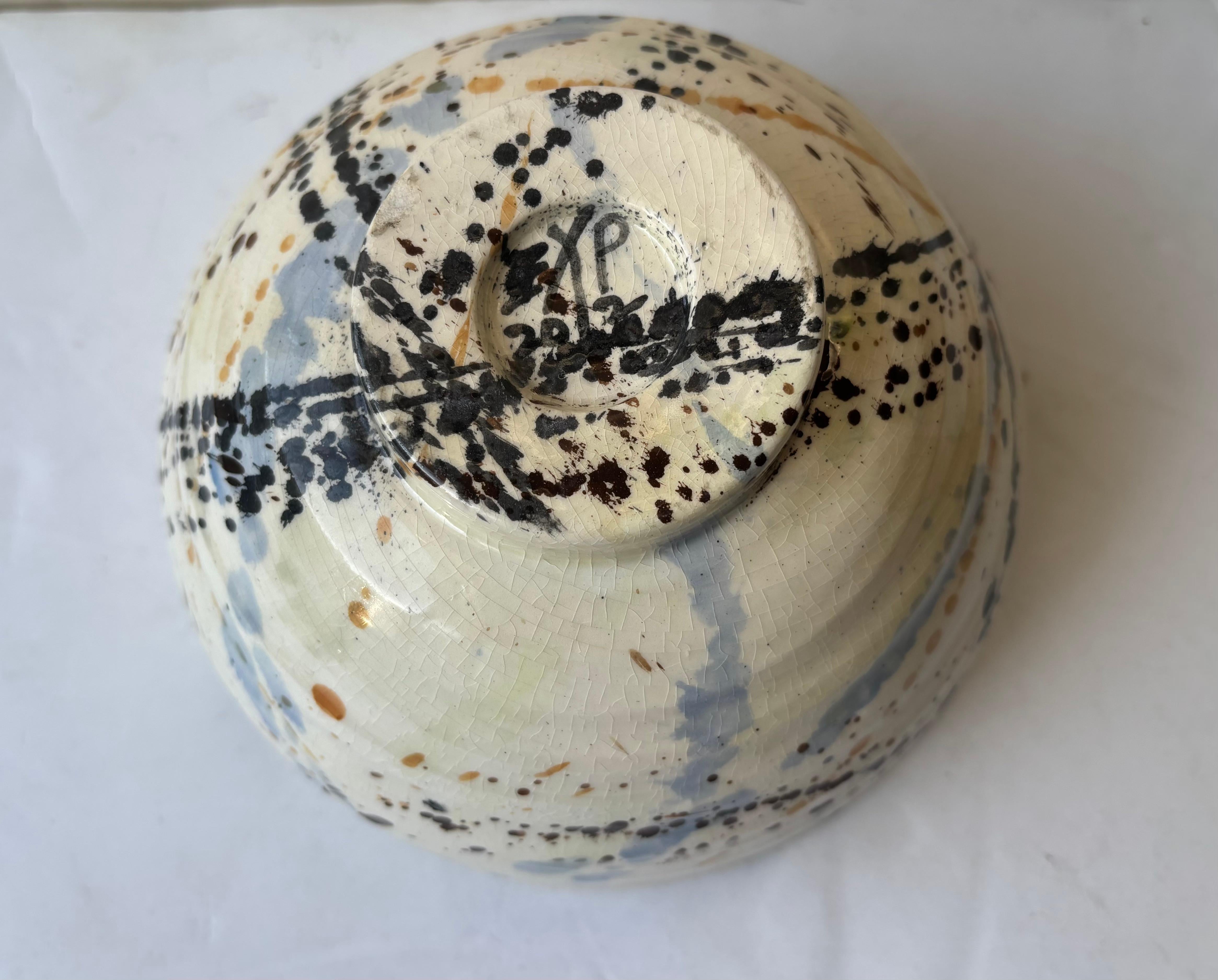 Post-Modern Peter Shire ceramic/pottery bowl, 