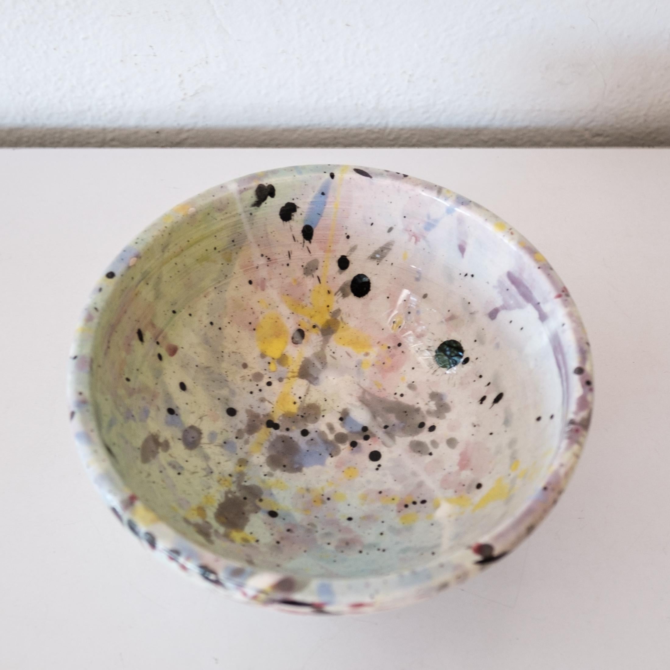 splatter bowl ceramic