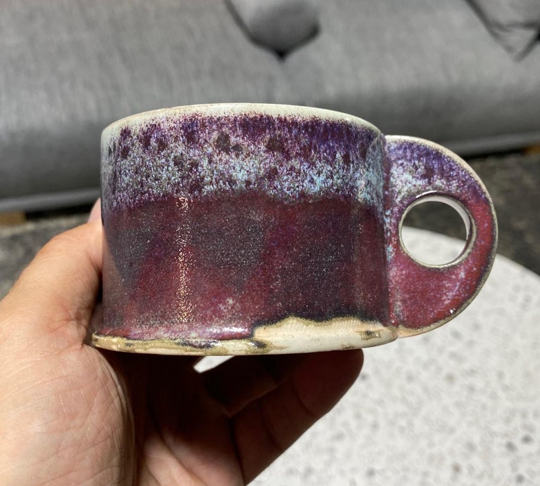 Peter Shire Exp Signed Ceramic California Studio Pottery Glazed Cup, 1979 For Sale 9