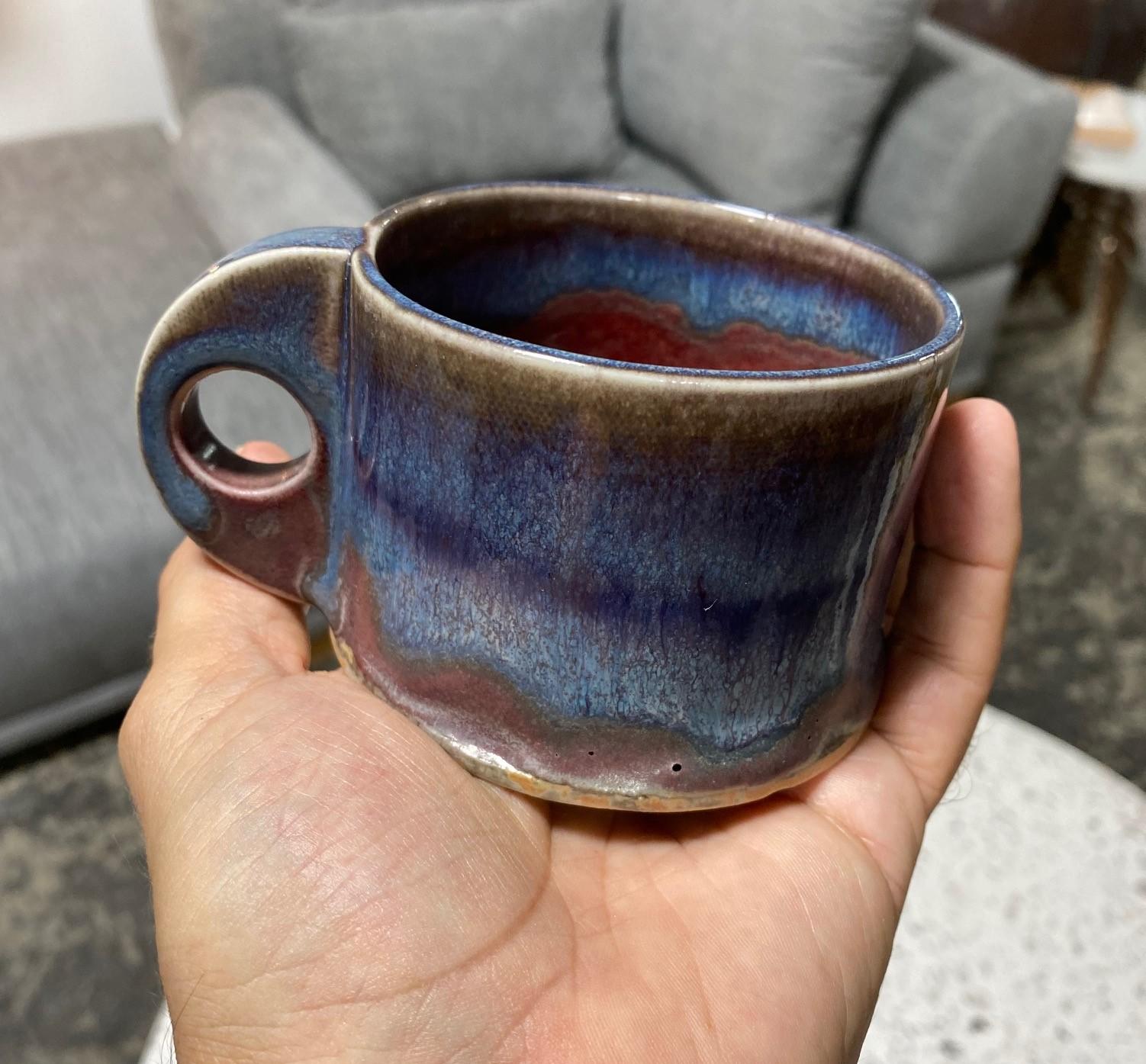 Peter Shire Exp Signed Ceramic California Studio Pottery Glazed Cup, 1979 For Sale 10