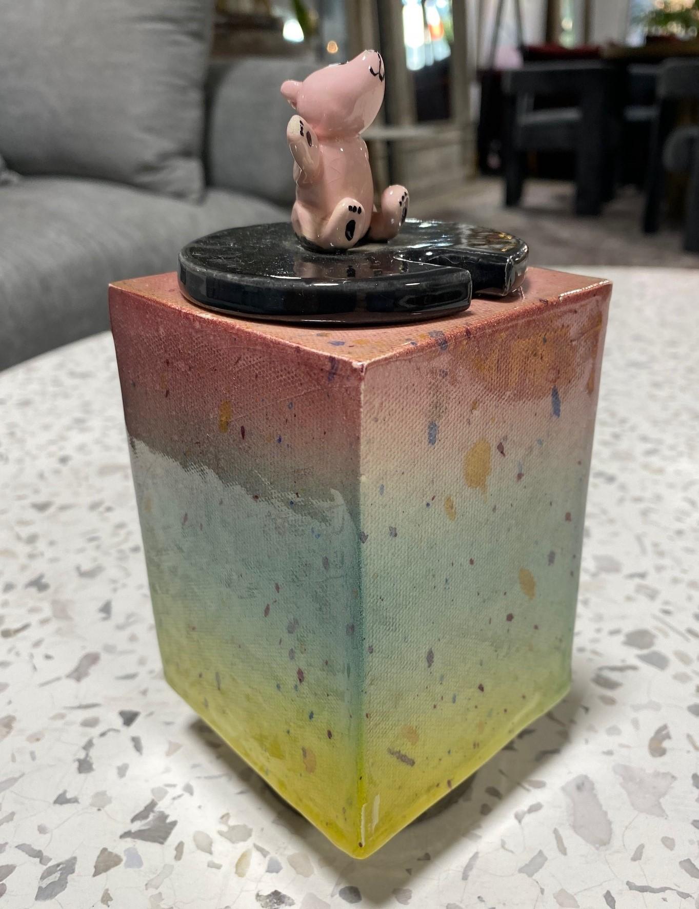 Smaltato Peter Shire Exped Ceramica firmata Studio Pottery California, 1978 in vendita