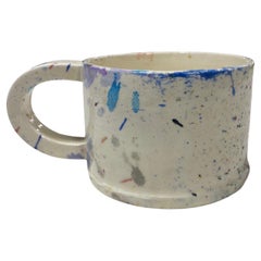 Vintage Peter Shire Exp Signed Post Modern Ceramic California Pottery Splatter Cup 1979