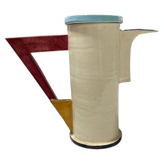 Seltene frühe postmoderne Keramik-Teekanne/Skulptur von Peter Shire EXP, signiert