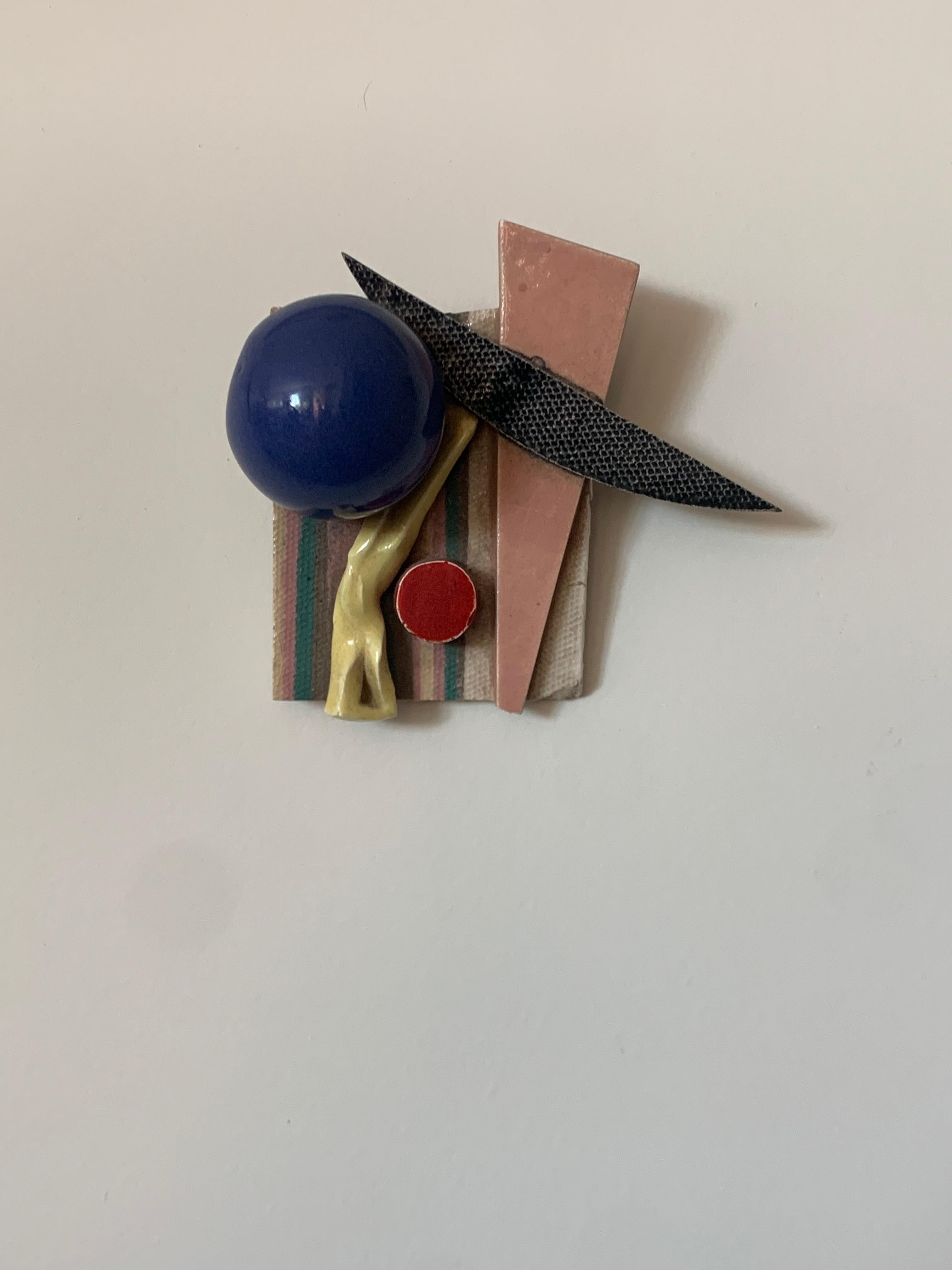 Post-Modern Peter Shire Micro Sculpture in Mixed Media, Early Aughts For Sale