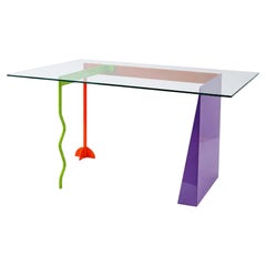 Table de salle à manger "Peninsula" de Peter Shire pour Memphis Milano, Italie, 1982