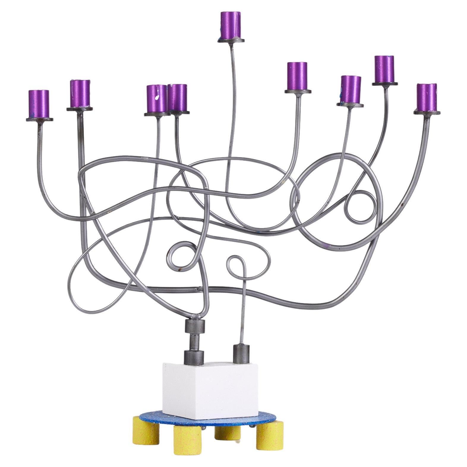 Peter Shire Post Modern Memphis Menorah