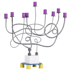 Vintage Peter Shire Post Modern Memphis Menorah