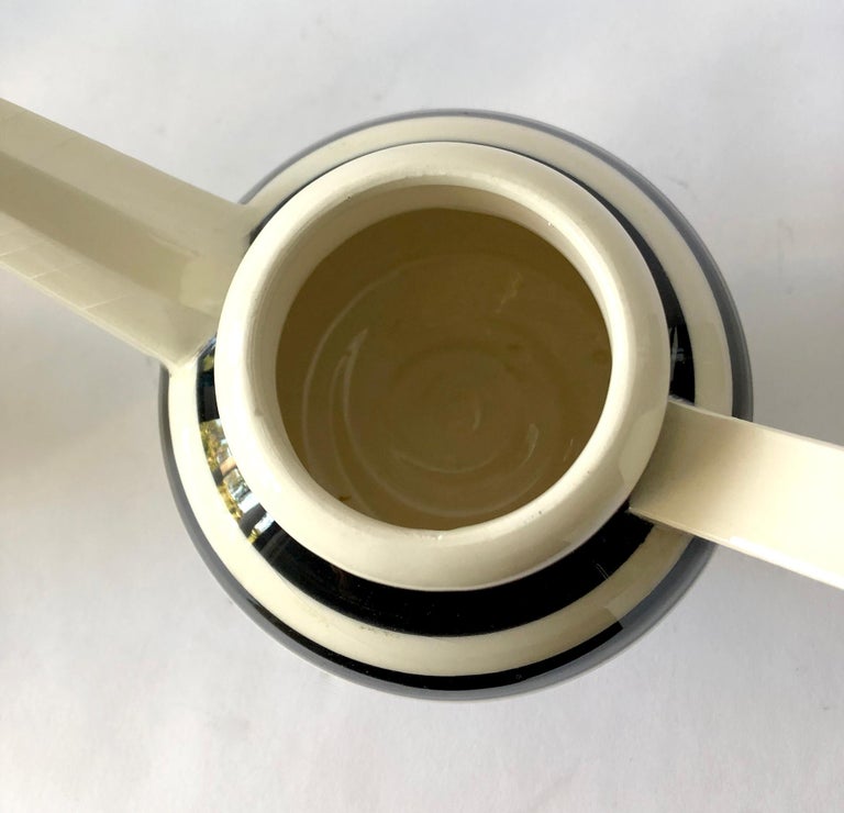 American Peter Shire Post Modernist Memphis Design Ceramic Teapot For Sale