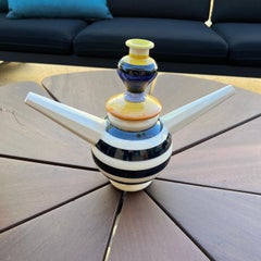 Théière en céramique postmoderne Memphis Design de Peter Shire