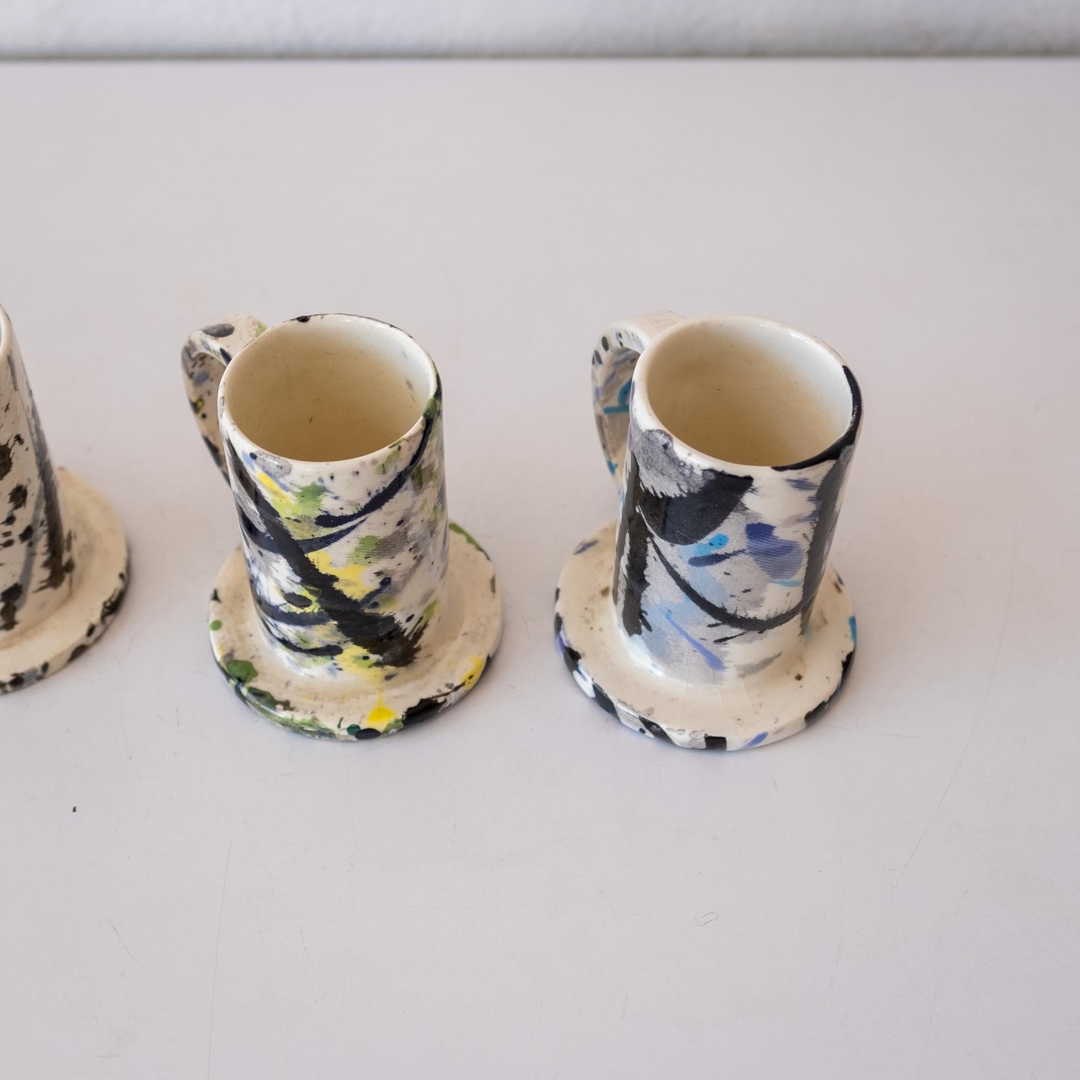 Peter Shire Postmodern Love Cups in Artist Made Box 7