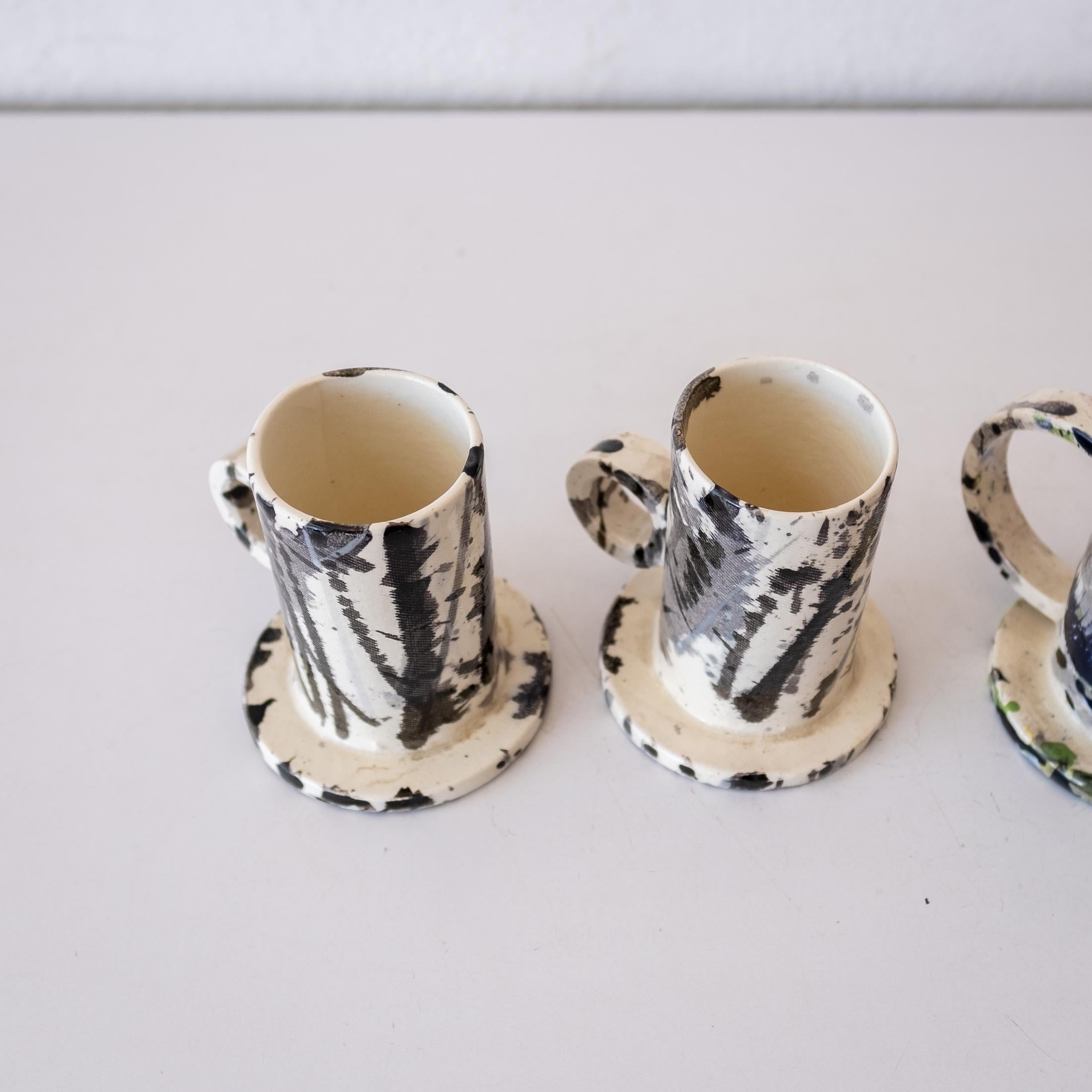 Peter Shire Postmodern Love Cups in Artist Made Box 8