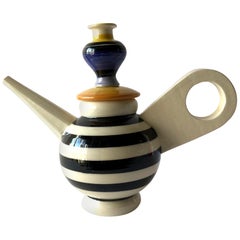 Vintage Peter Shire Postmodern Memphis Ceramic Teapot