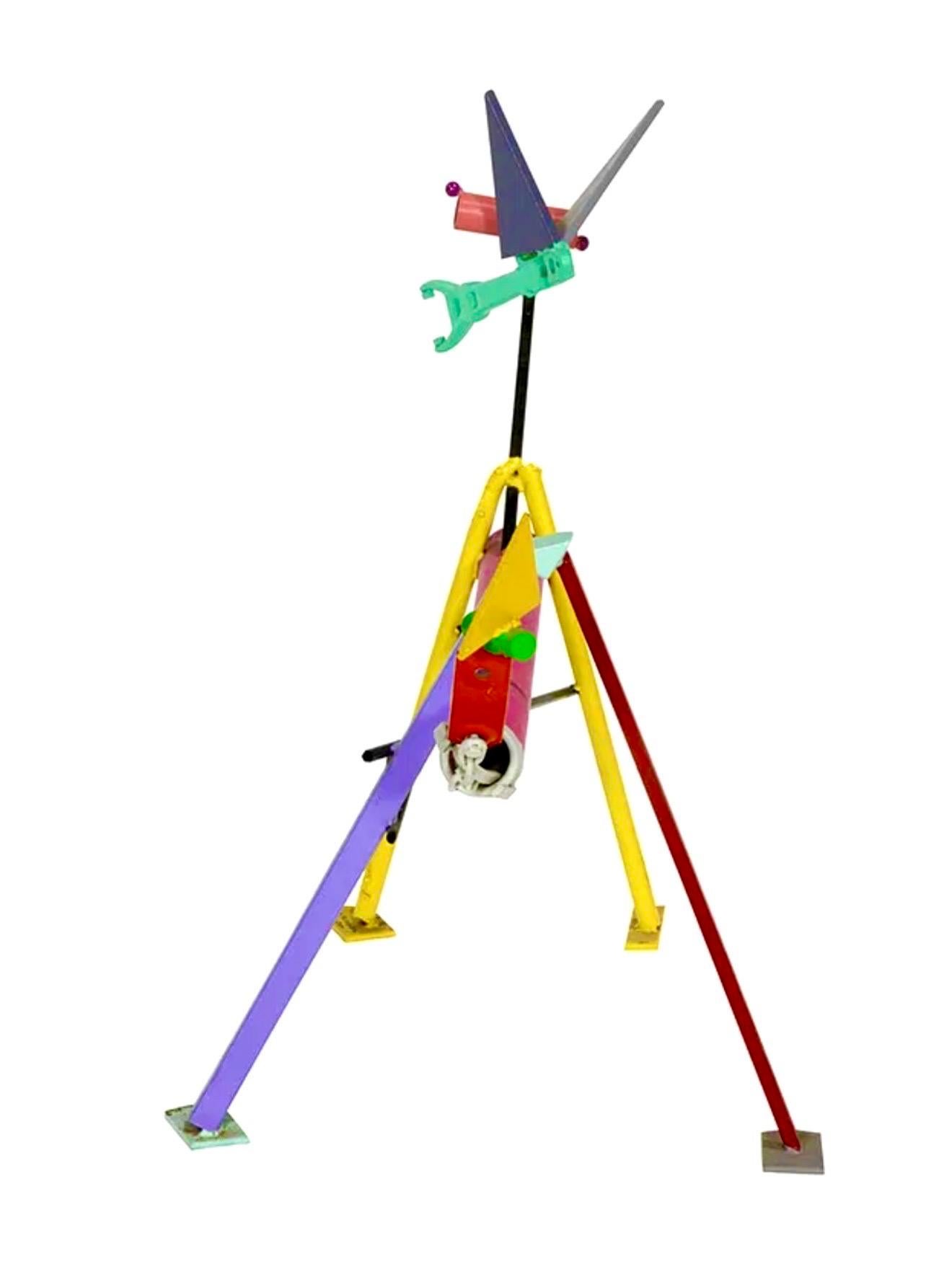 Scultura di cane post-modernista in metallo Pop Art Memphis Milano Peter Shire LA in vendita 4