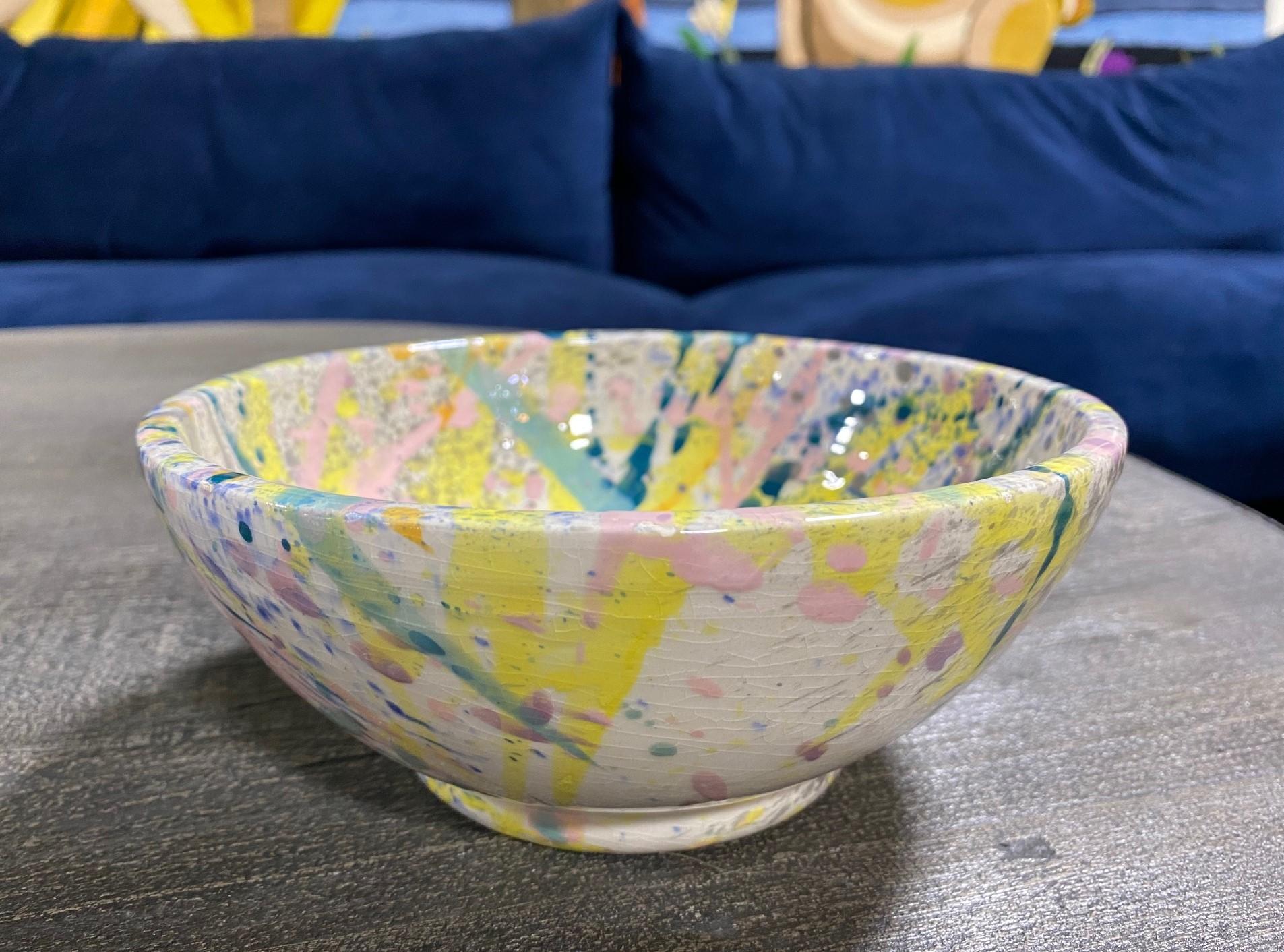 splatter bowl ceramic