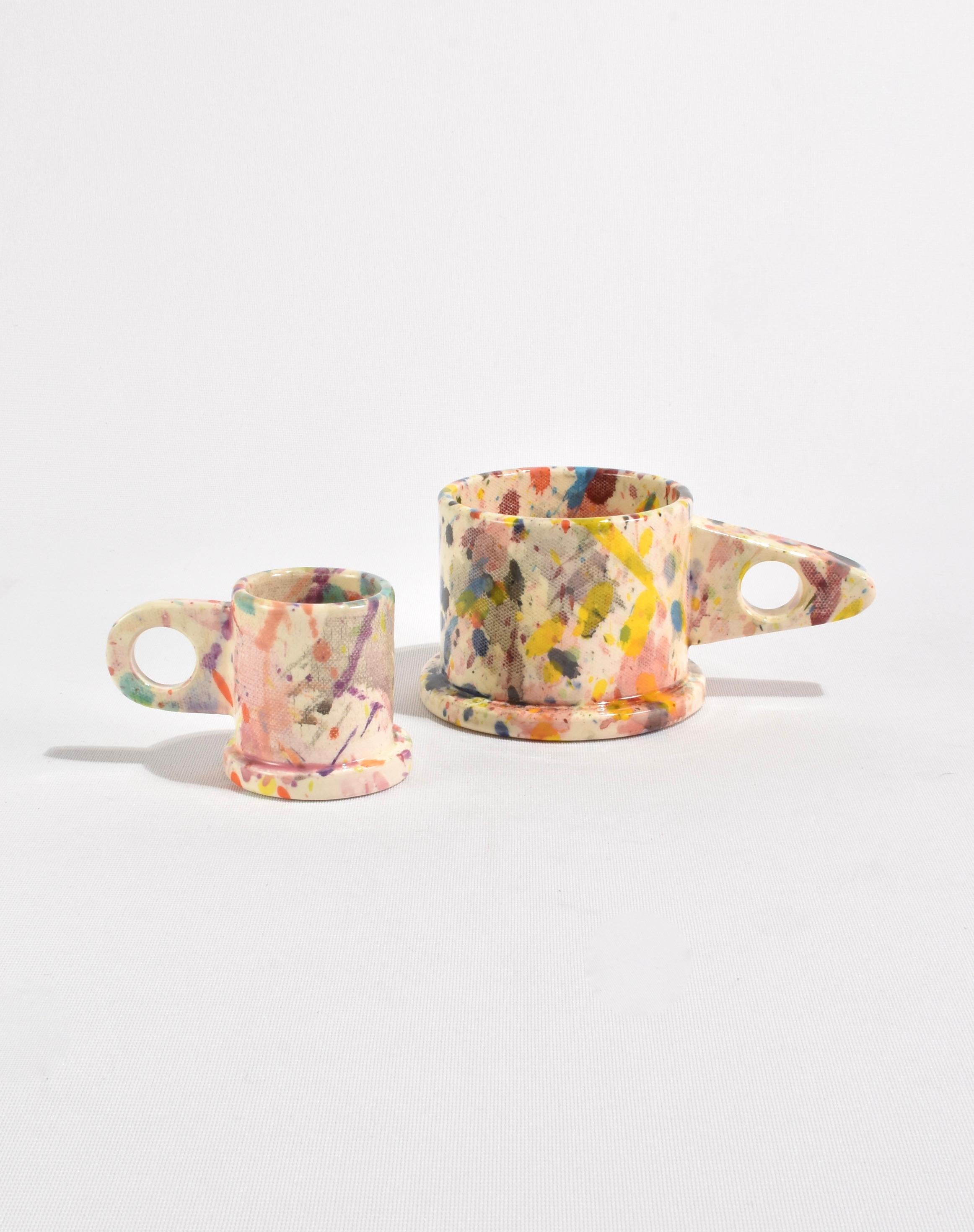 Ceramic Peter Shire Splatter Mug For Sale