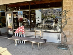 Sculpture ou banc en acier Peter Shire