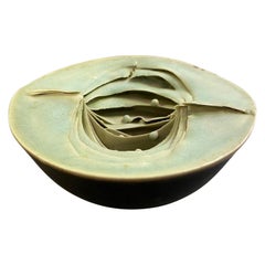 Peter Simpson firmato Studio Pottery britannico Uk Bowl Organic Nature Form A Vessel