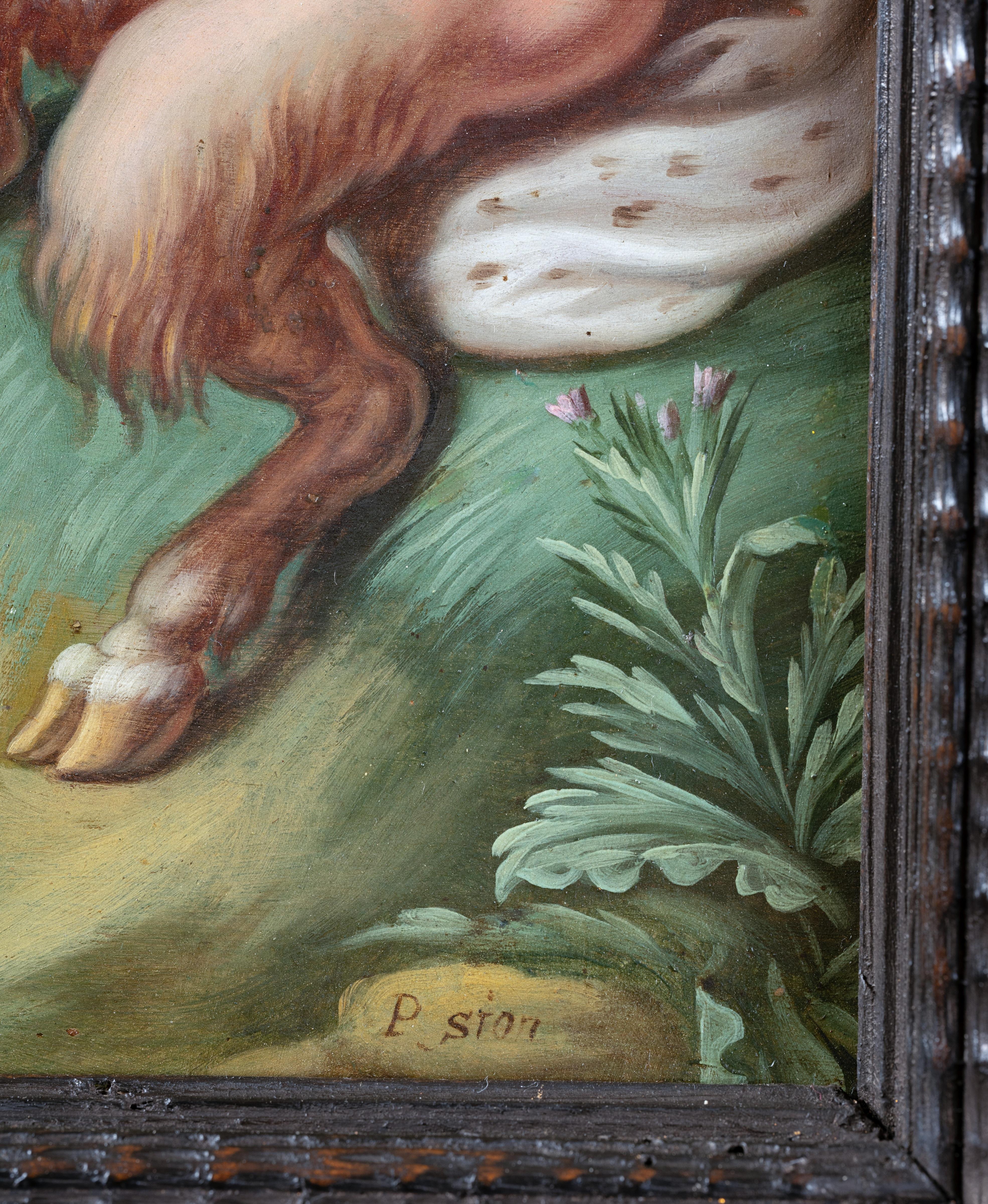 The Musical Contest between Apollo and Marsyas, signed P. Sion, Antwerp 17th c. For Sale 3