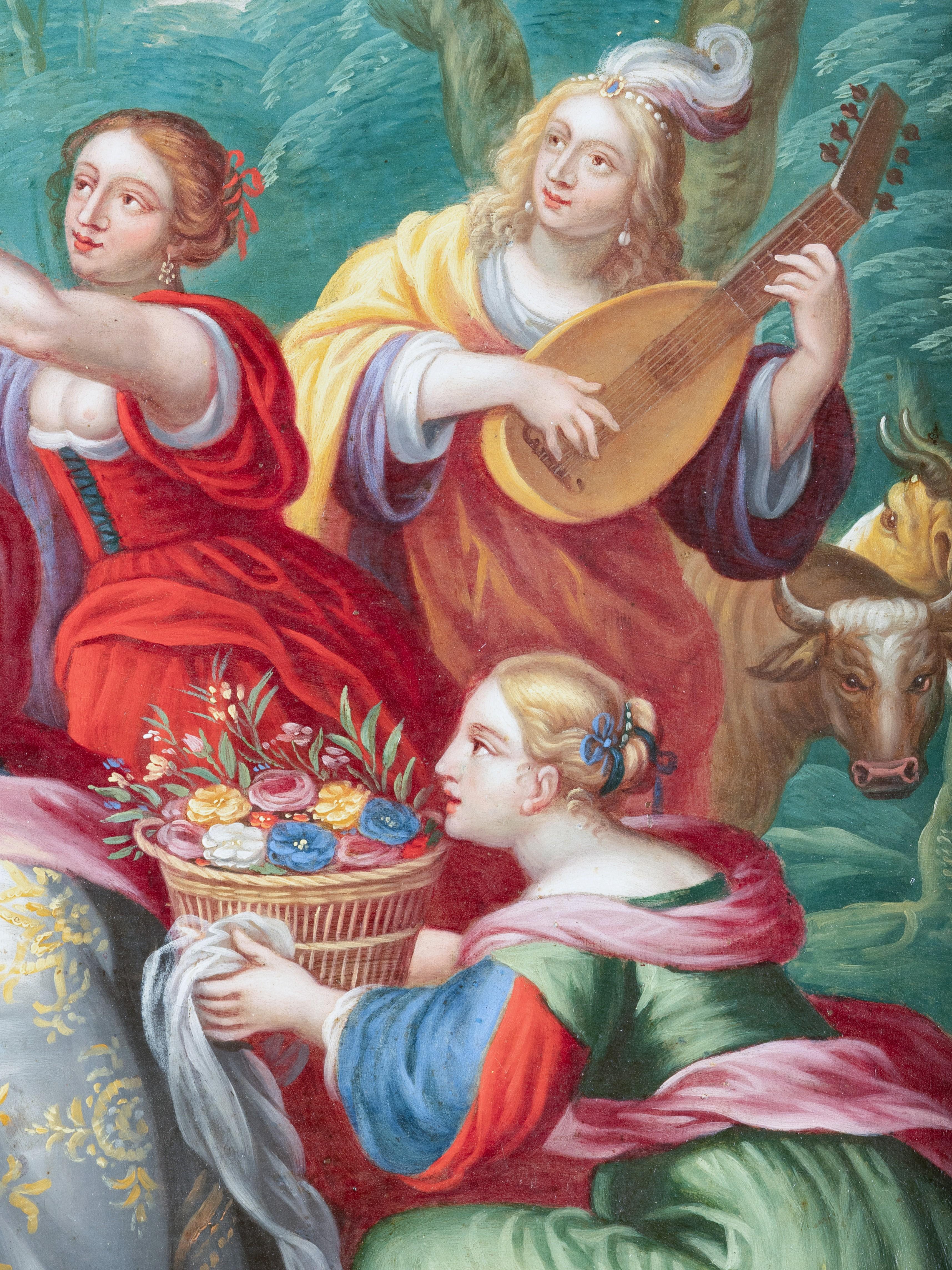 Il ratto di Europa, firmato Peters Sion (1624-1695), Anversa, XVII secolo in vendita 1