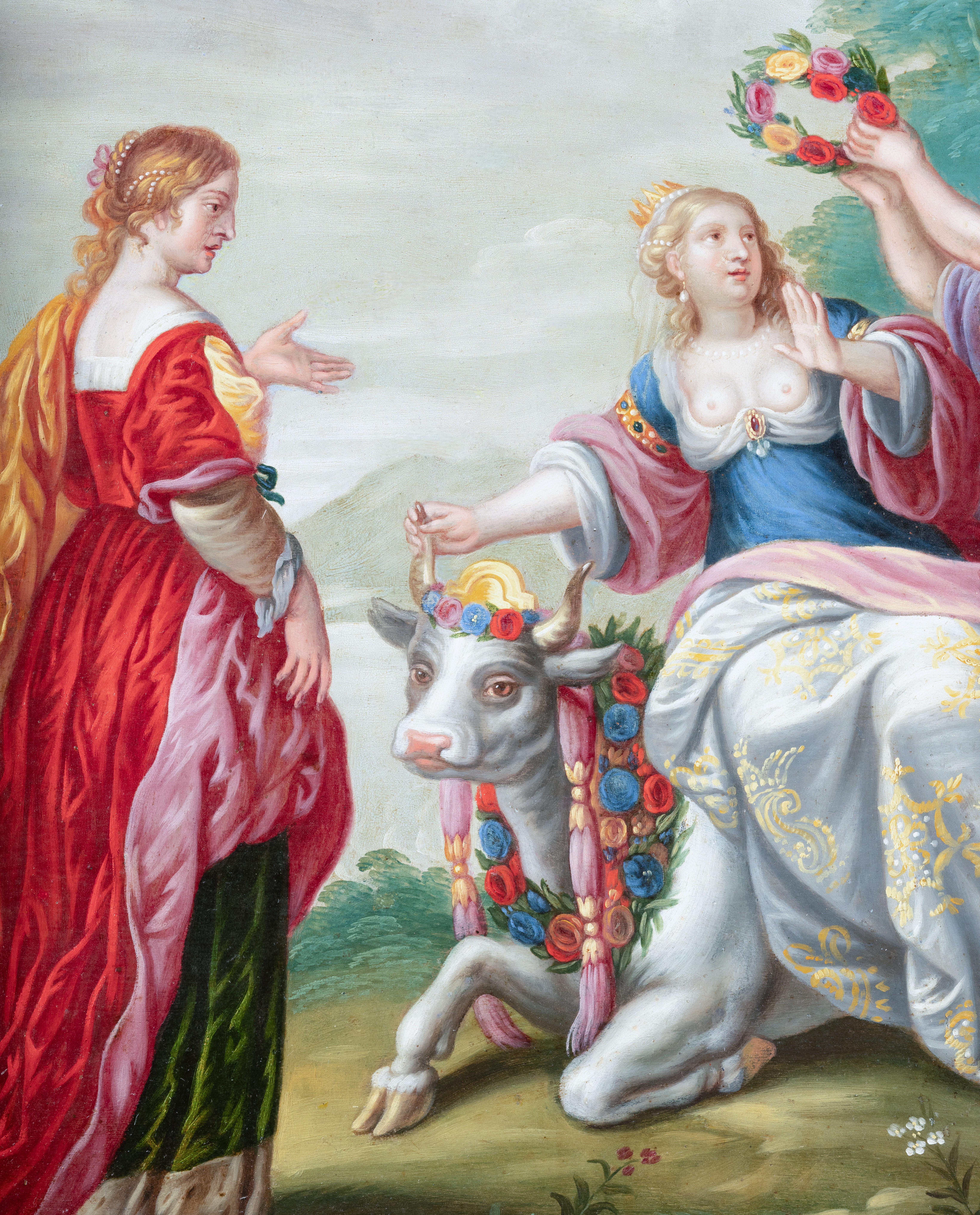 Il ratto di Europa, firmato Peters Sion (1624-1695), Anversa, XVII secolo in vendita 3