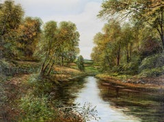 Peter Snell (b.1935) - Large 20th Century Oil, Country River