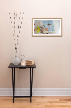 Paris - Ober (Blue Tarp) (Abstract painting)