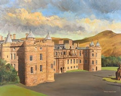 HolyRood Palace Scotland Royal Palace in Edinburgh Original Oil Painting