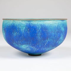 Peter Stengade – Large Azure-Blue Studio Pottery Bowl
