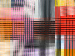 Peter Stephens "Oh Vivienne!" 2025, acrylic and collage on wood panel