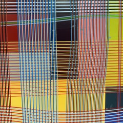 Peter Stephens "Rio" Acrylic and Collage on Wood