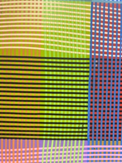 "Quadrivium 65" 2024 acrylic and collage on paper