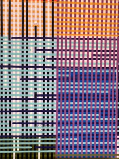 "Quadrivium 83" 2025 acrylic and collage on paper