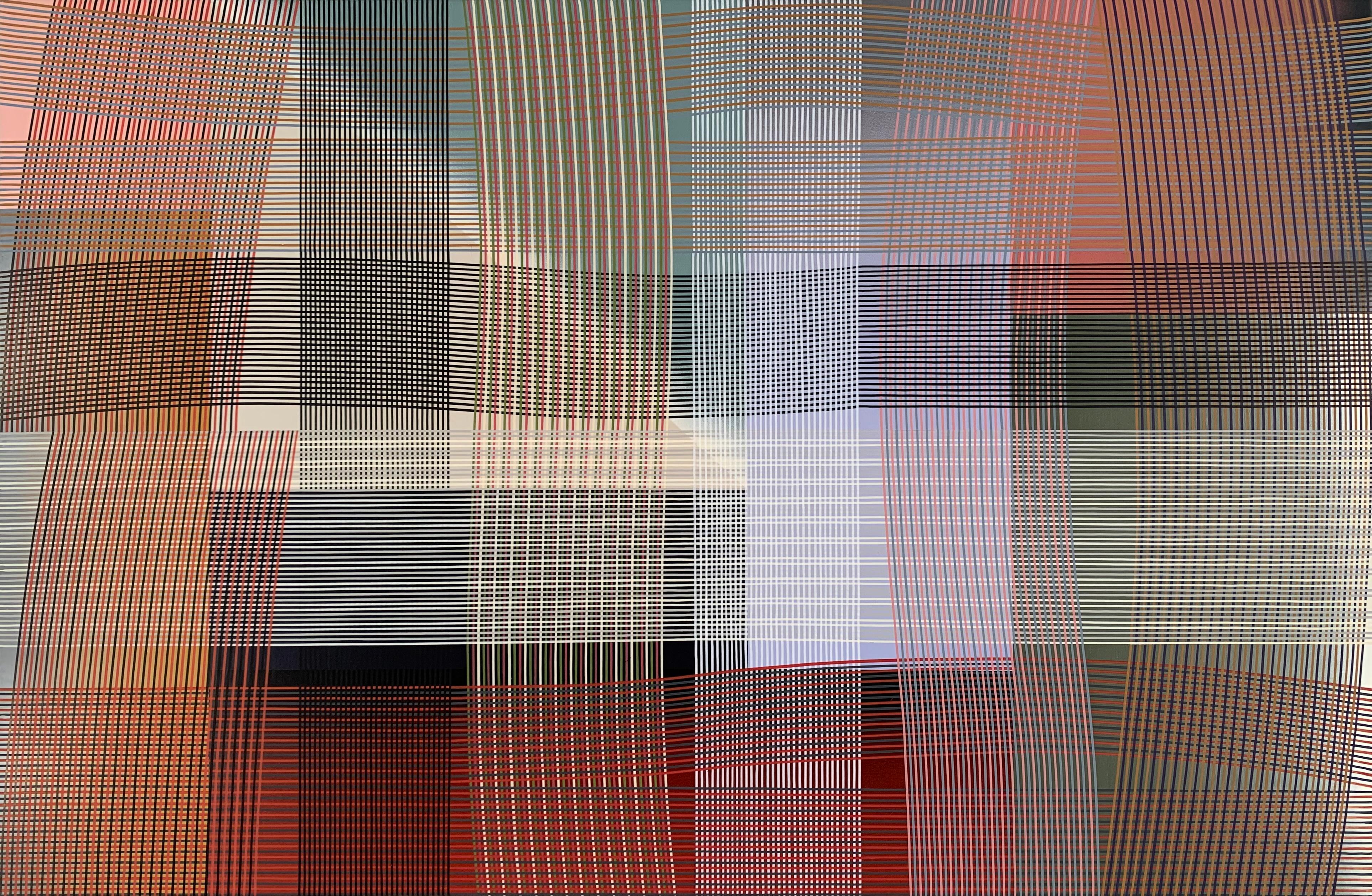 Abstract Painting de Peter D. Stephens - "Rob Roy" 2025 acrílico sobre madera