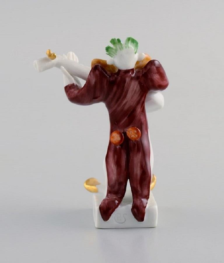 German Peter Strang for Meissen, Figure in Hand-Painted Porcelain, Bassist For Sale