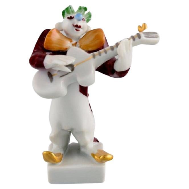 Peter Strang for Meissen, Figure in Hand-Painted Porcelain, Bassist